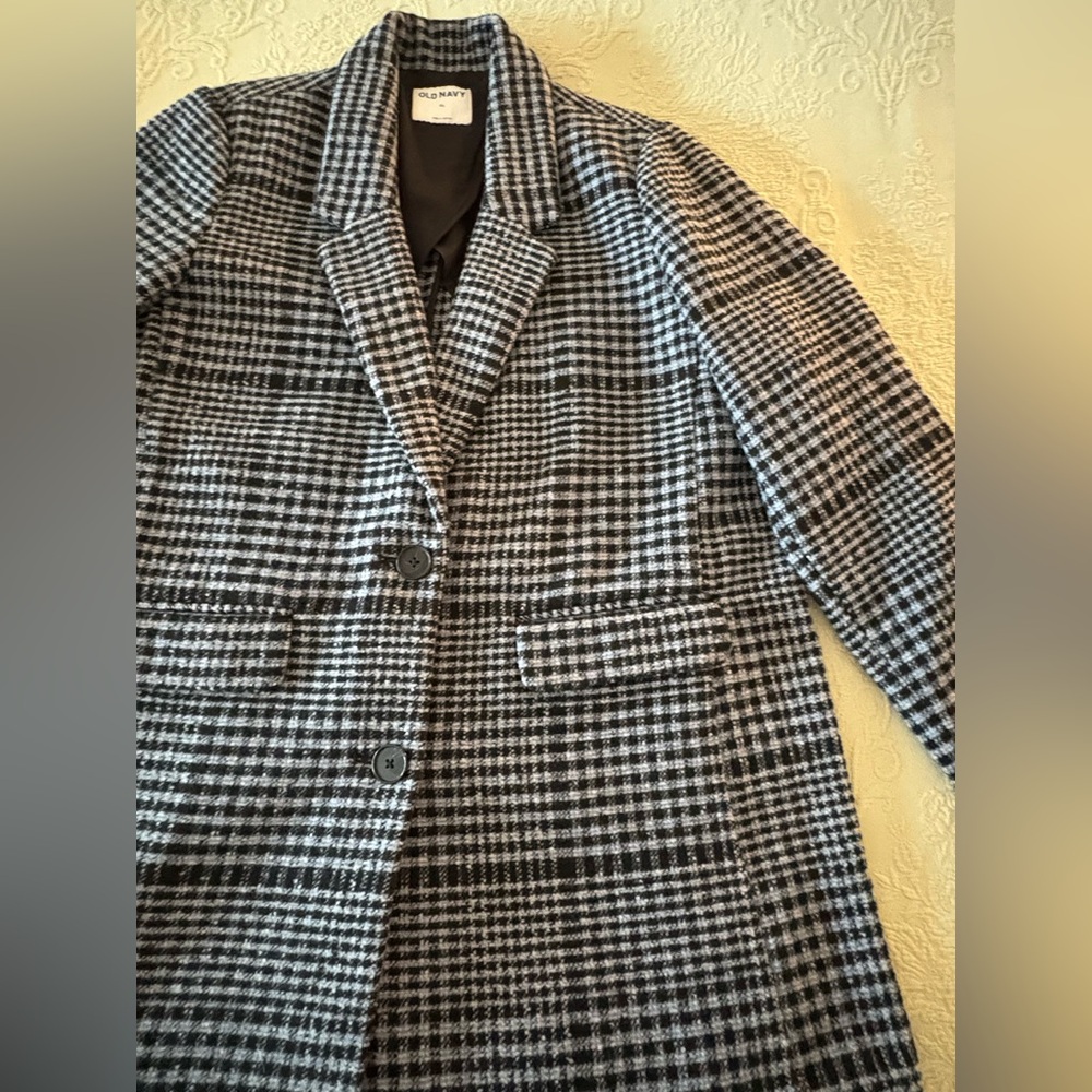 L🐞🐞K💥MoviNG sALe‼️ Old Navy Black & White Blazer Jacket. Sz XL